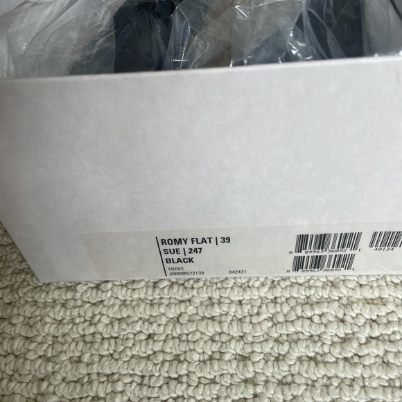 Jimmy Choo Romy Black Suede Pointed Flats- Size 39 - Picture 10 of 10